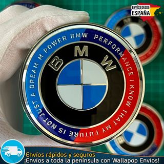 X4 Tapacubos BMW 68mm Tapas de Llantas Emblemas