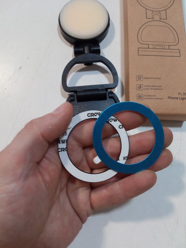 Luce iPhone MagSafe 350 lux 3 modalità di illumina