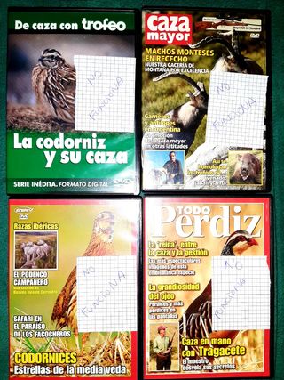 REBAJAS 17 DVD'S+4 REGALO CAZAR,FEBERCAZA,GRUPO