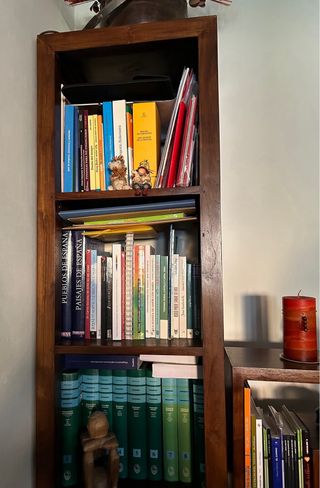 Estantería, mesa TV y estantería cubos. Banak 