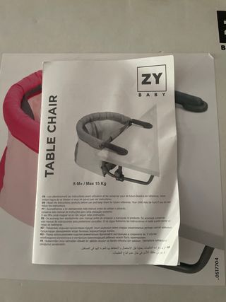 Trona de viaje de 6 meses hasta 15 kg