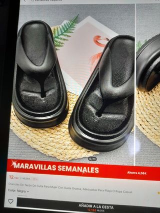 Chanclas con tacón  de cuñas
