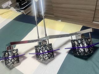 Conjunto de lamparas de dormitorio y mesitas