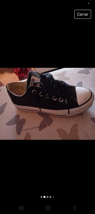 CONVERSE NEGRAS DE PIEL