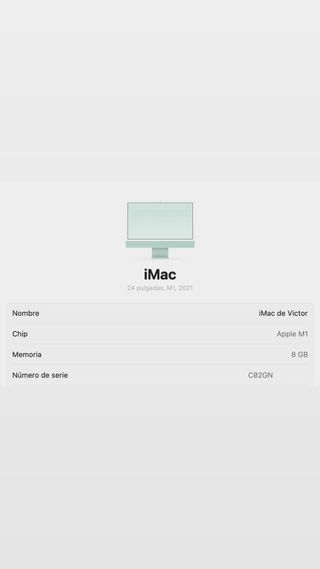 IMAC APPLE 2023 M1 24”
