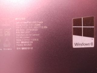 Lenovo Ideapad U330 touch 13" core i5 piezas leer