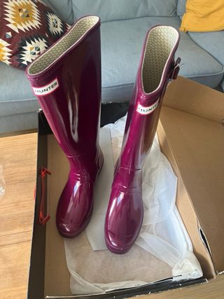 Botas Hunter altas violetas