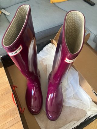 Botas Hunter altas violetas