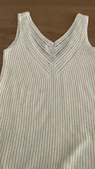 Camiseta TOP pico y tirantes de punto