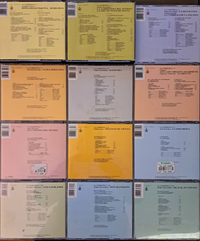 CD'S ZARZUELA. Las Mejores.