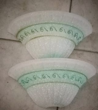 2 plolofoniere a parete vetro colorato