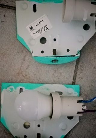 2 plolofoniere a parete vetro colorato