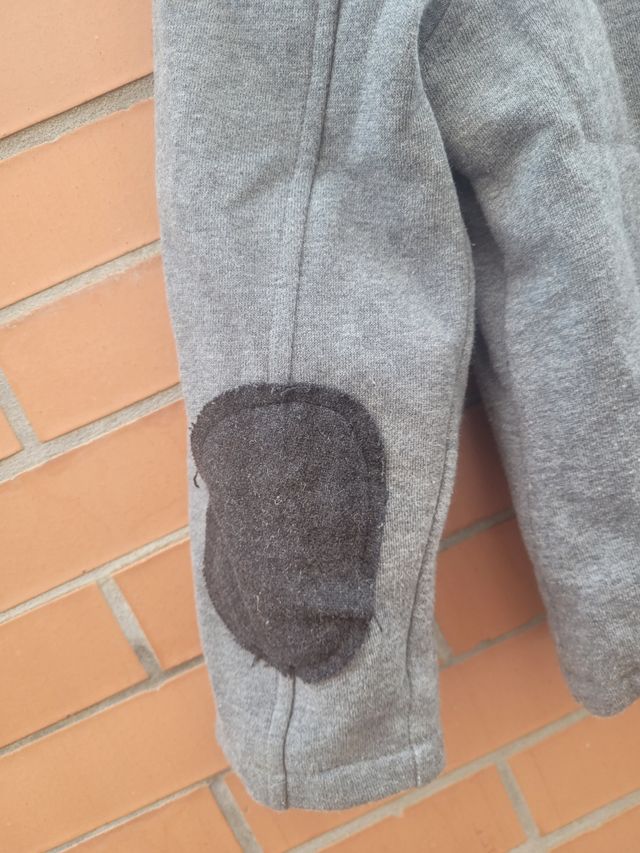 Chaqueta unisex Neck gris con coderas talla 6