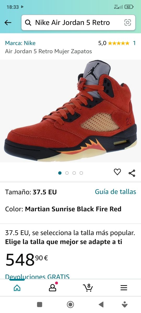 Nike Air Jordan 5 Retro