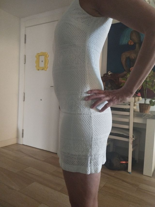 Vestido Blanco Suite calado