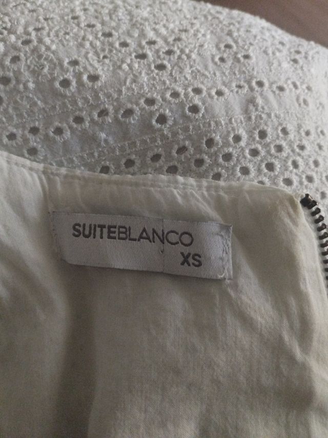 Vestido Blanco Suite calado