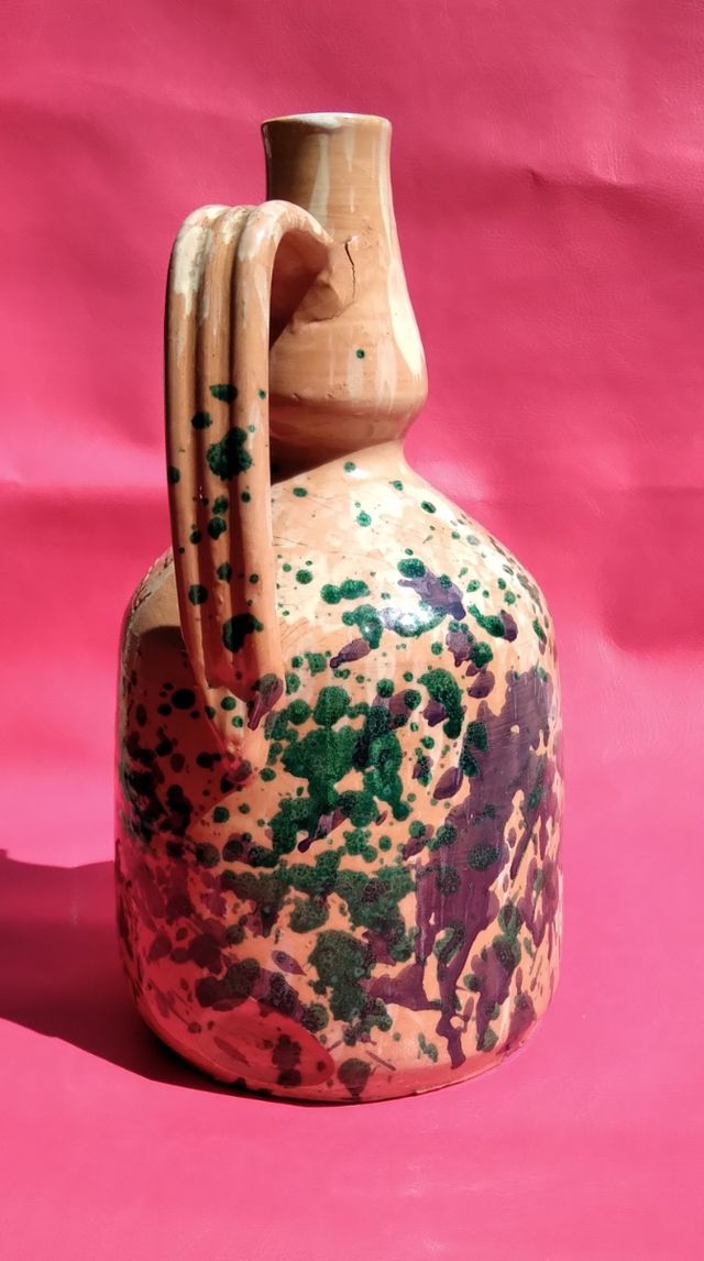 Vaso, anfora in ceramica artigianale Italia vintag