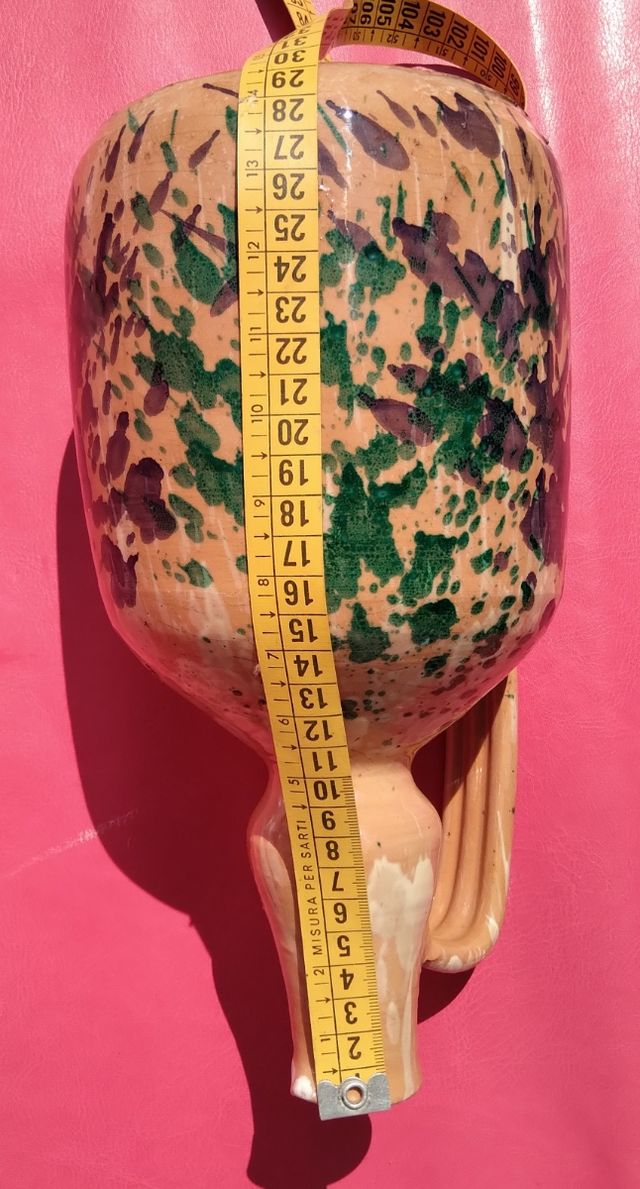 Vaso, anfora in ceramica artigianale Italia vintag
