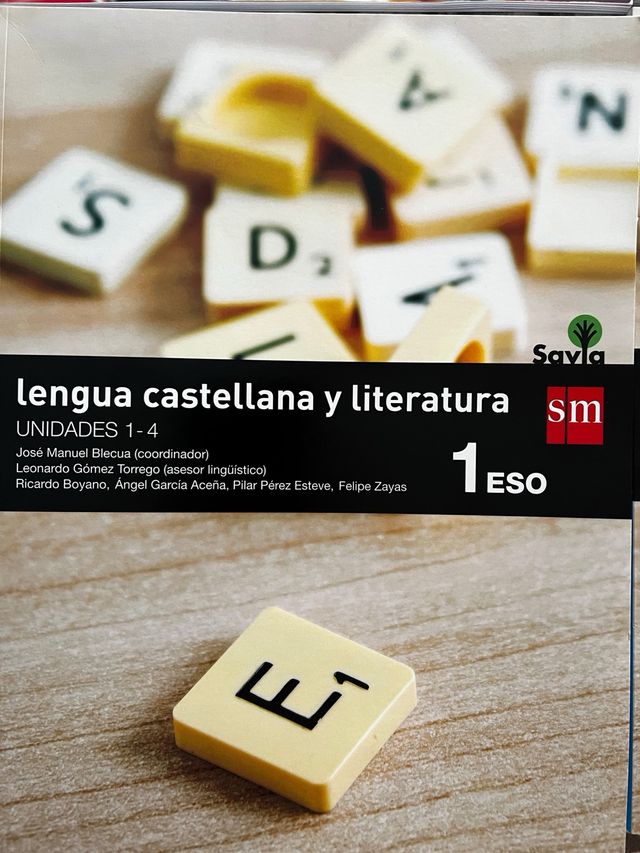 Libro 1º ESO Lengua SAVIA SM trimestral