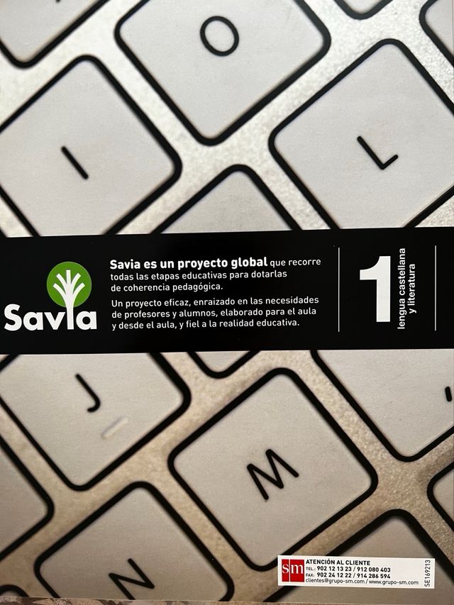 Libro 1º ESO Lengua SAVIA SM trimestral