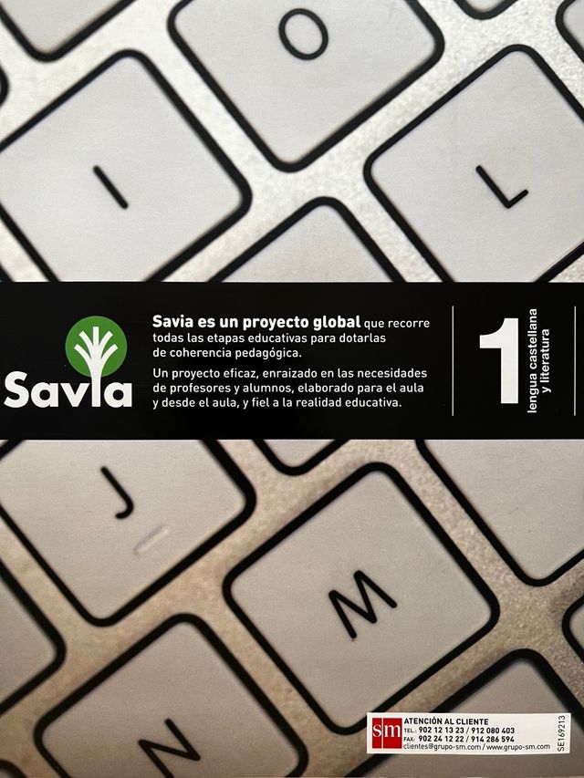 Libro 1º ESO Lengua SAVIA SM trimestral