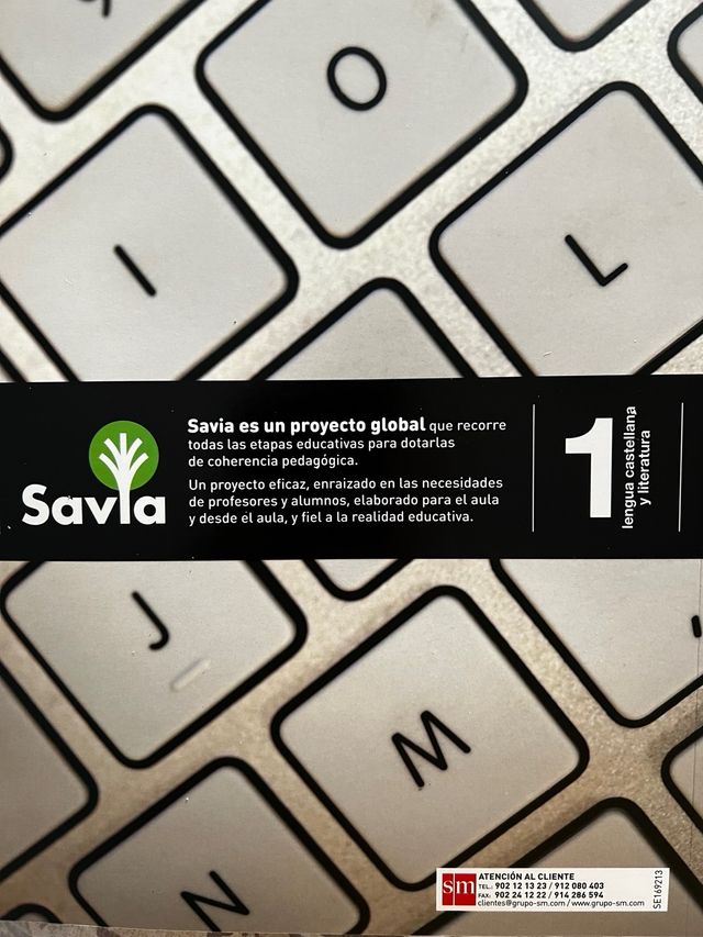 Libro 1º ESO Lengua SAVIA SM trimestral
