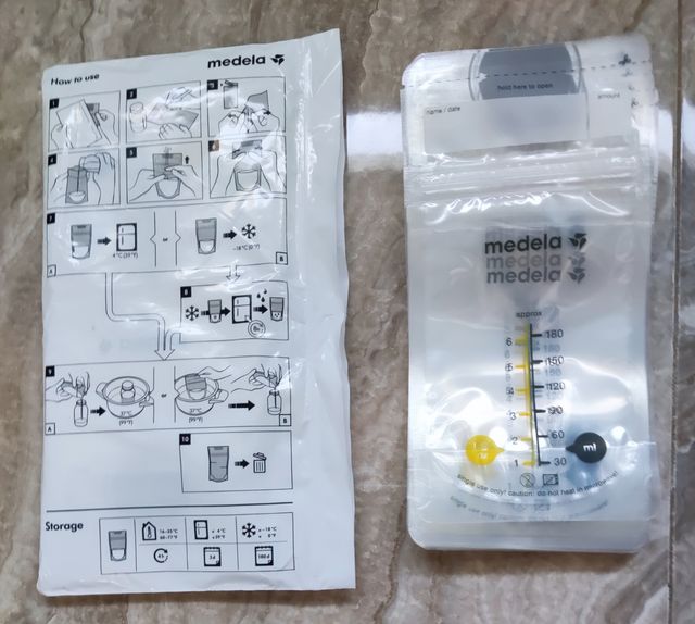 31 bolsas almacenamiento de leche materna