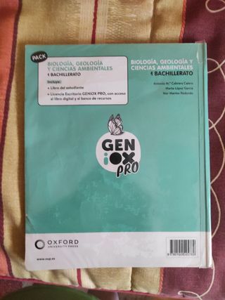 Solucionario Biología 1bachillerato.