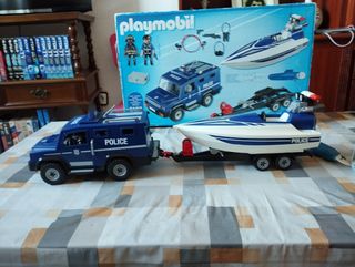 Playmobil 5187 - Coche policía y lancha