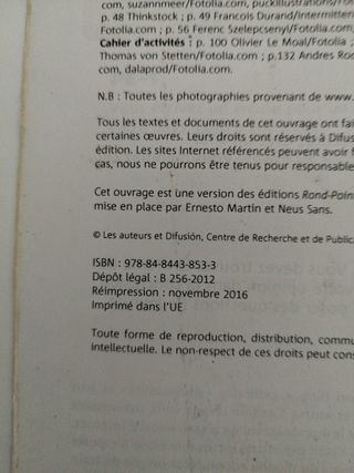 Libro de Francés Bachillerato