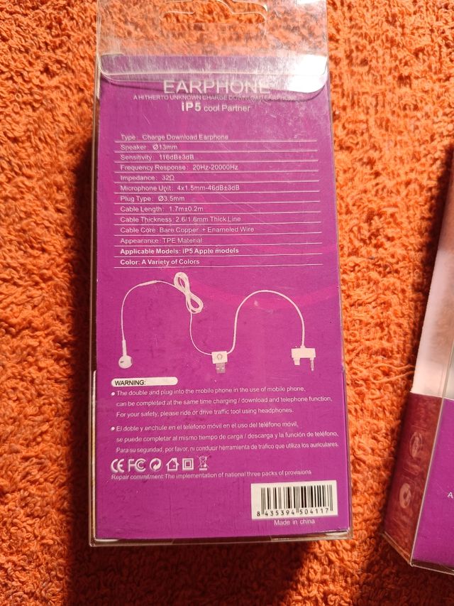 Auriculares iPhone IP5