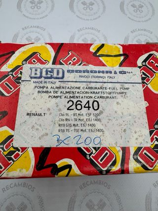 Renault clio renault 19 bomba gasolina BCD