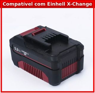 Kit com 1 Bateria de Íons de Lítio 18V 5.2Ah