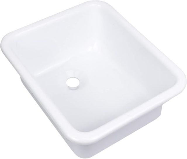 Lavabo Plástico 370x270 Rectangular Blanco camper