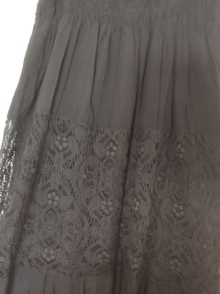 Vestido largo negro de Hug & Clau 