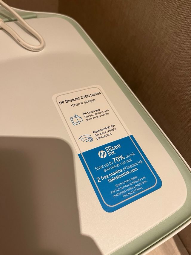 Impresora Hp aguamarina