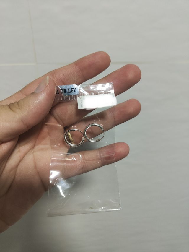 Pendientes plata ley