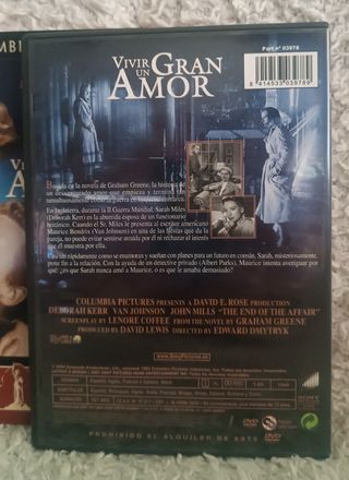 Vivir un gran amor, película dvd