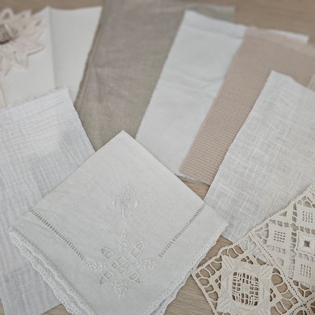 Pack 1 retales telas neutras