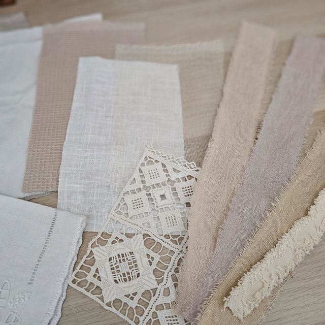 Pack 1 retales telas neutras