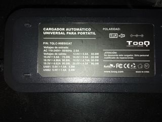 Cargador universal portátil Tooq para Lenovo