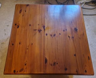 2 Mesas bajas de madera de pino maciza