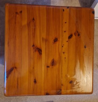 2 Mesas bajas de madera de pino maciza