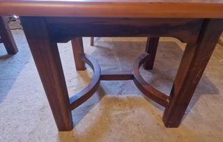 2 Mesas bajas de madera de pino maciza