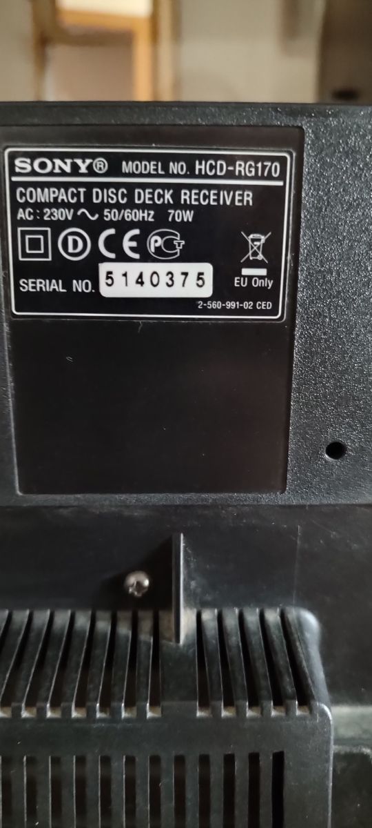 Equipo musical Sony Excelente Estado.