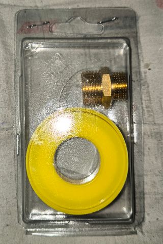 Reductor Macho+teflón 1/2 x 3/8 tuberia