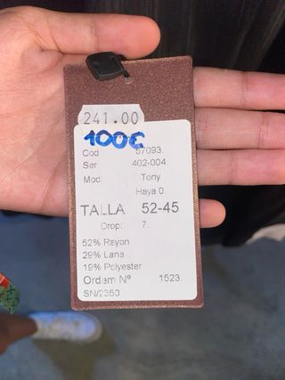 Traje chaqueta 