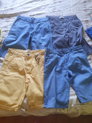 4 pantalones cortos niño.11-12 años