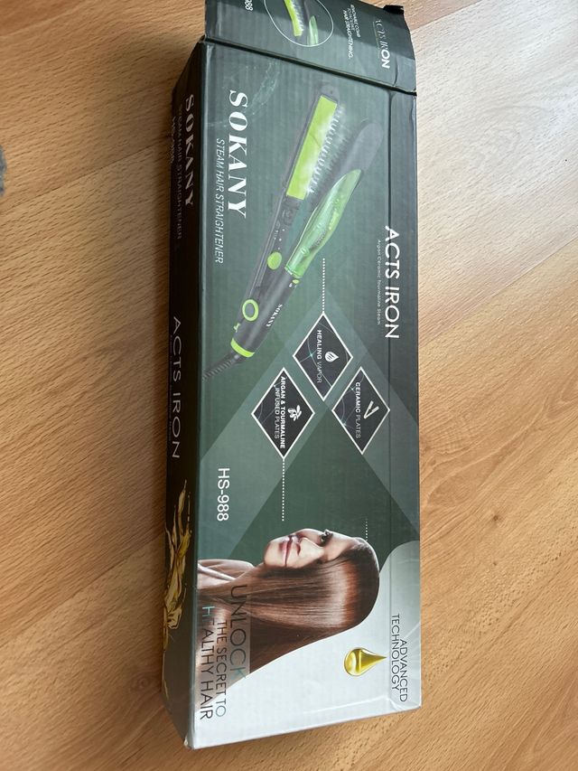 Plancha de pelo con placas ceramicas