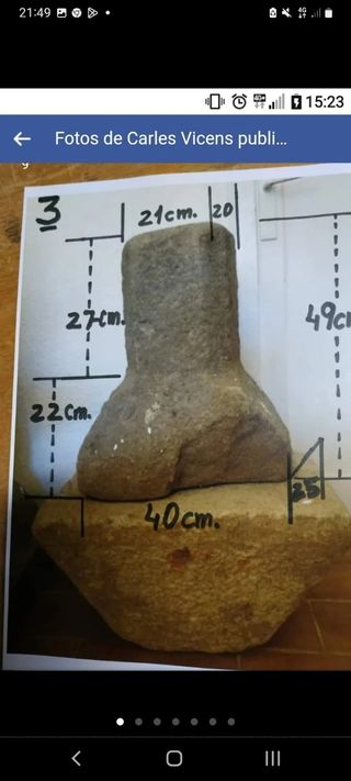 5 piezas de piedra labrada